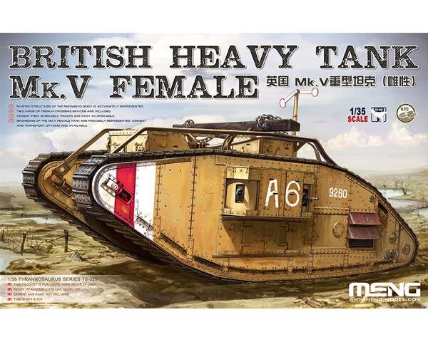 British Heavy Tank Mk V Female Modellbauversand Hanke 69 99