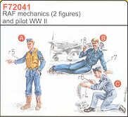 RAF Mechaniker und Pilot, WW II, 2 Stück