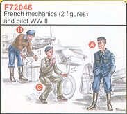 Französische Mechaniker, WW II, 3 Stück