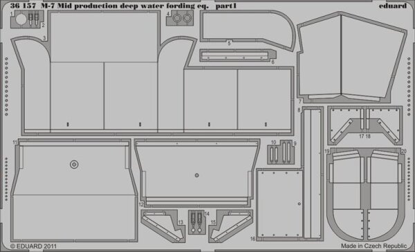 M-7 Mid prod. deep water fording eq. (DRAG)