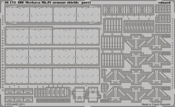 IDF Merkava Mk.IV armour shields (HobbyBoss)