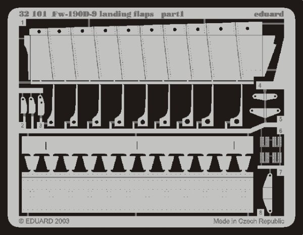 Fw-190 D-9 Landing Flaps (Hasegawa)