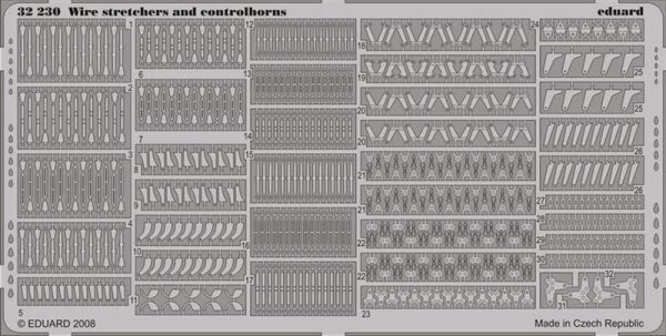 Wire stretchers & controlhorns