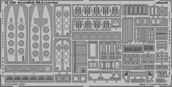 Swordfish Mk.I exterior (Trumpeter)