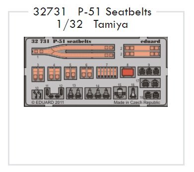 P-51 Seatbelts (Tamiya)