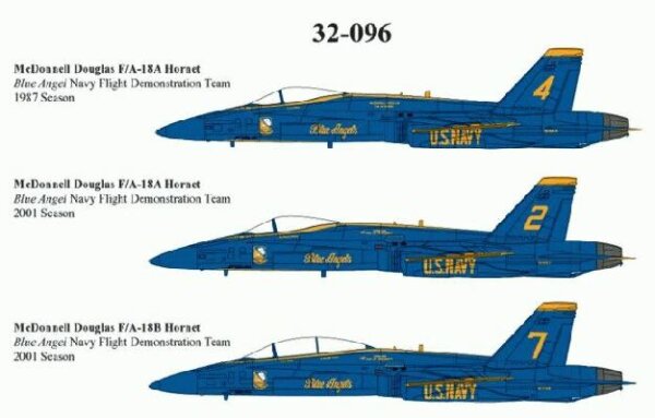 F/A-18A/B Hornet Blue Angels" 1987 & 2001"