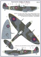 Spitfire Mk.IXc 2 decal versions: VY