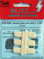 German fuel cans WWII (6 pcs.)