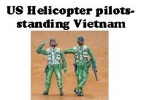 US Helikopter-Piloten stehend - Vietnam