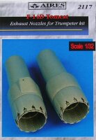F-14D Tomcat exhaust nozzles (Trumpeter)