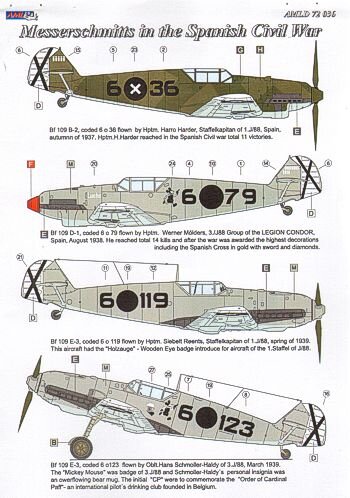 Messerschmitts in the Spanish Civil War