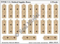 US Medical Supplies Boxes WWII