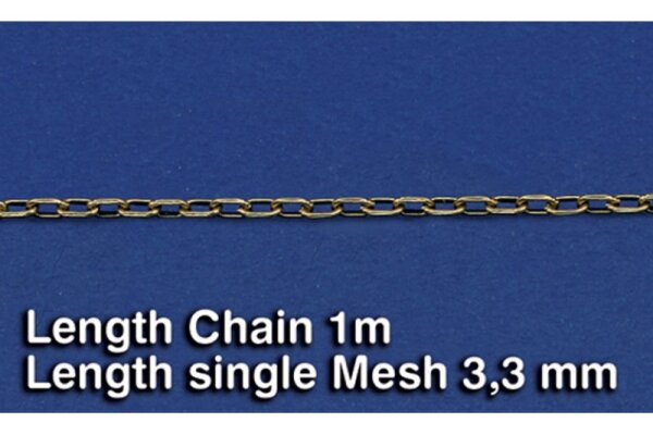 Metal Chain (A) Length single Mesh 3,3 mm