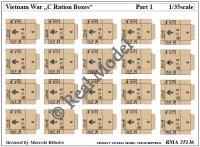 Vietnam War C Ration Menu Boxes  Part 1