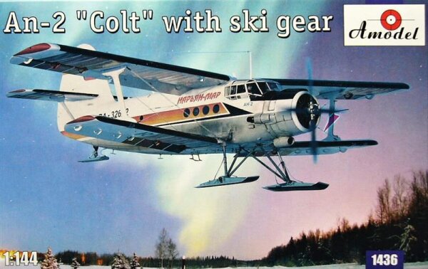 Antonov An-2 Colt Naryan Mar" on ski gear"