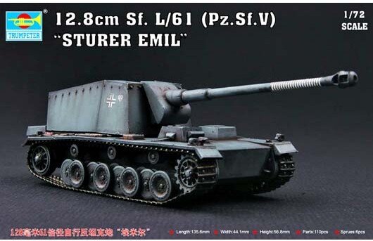 1/72 12,8 cm Sf. L/61 (Pz.Sf.V) Sturer Emil