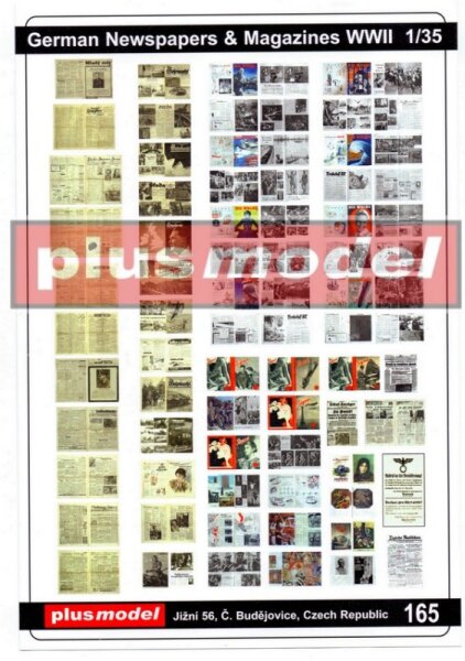 1/35 Deutsche Zeitungen und Magazine WWII