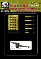 US 105mm Haubitzen Munitions-Set (Messing)