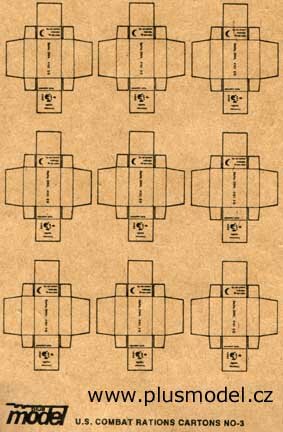 US KampfRation Kartons WWII  9 Stück