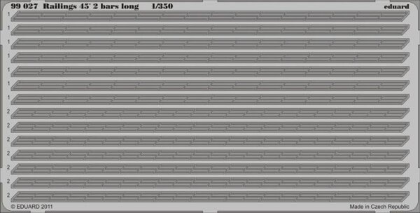 Railings 45 2 bars long