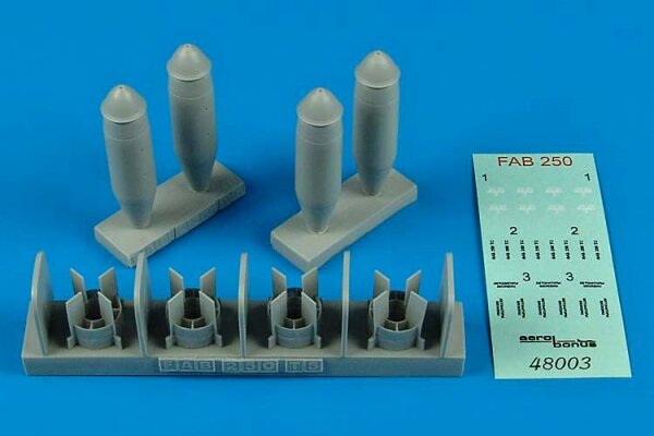 FAB-250 Soviet bombs - 4 pcs. (w/ decals)