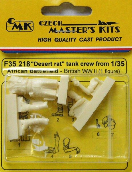 Desert Rat" Tank Crew British WWII (1 fig.)"