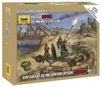 Britische Bofors 40mm Mk. II  + Soldaten WWII 1:72