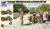 Triumph 3HW Motorrad mit MP Figur (Set)