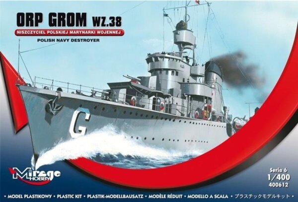 1/400 ORP "Grom" wz.38 Polish Destroyer WWII