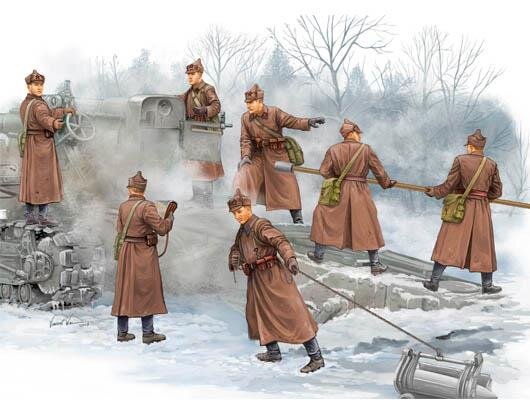 1/35 Soviet B-4 Artillery Crew