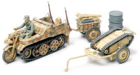 1/48 Sd.Kfz.2 Kettenkrad mit Infanterie-Anhänger und Sd.Kfz. 302 Goliath