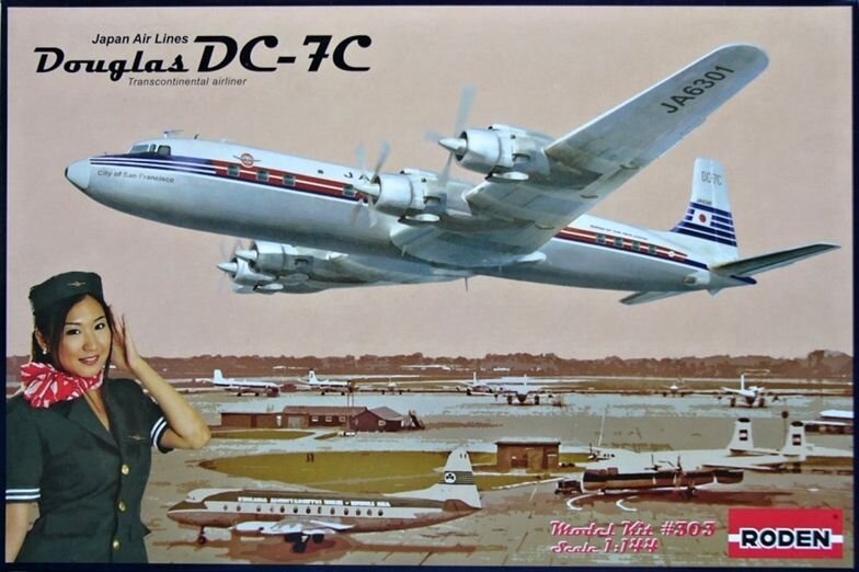 Douglas DC7C Japan Air Lines Modellbauversand Hanke, 21,99