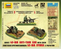 1/72 Soviet 45-mm Anti-Tank Gun with Crew