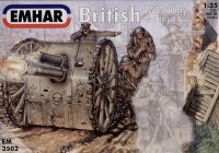 Britische Artillerie WW I: 18pdr Geschütz + 3 Fig.