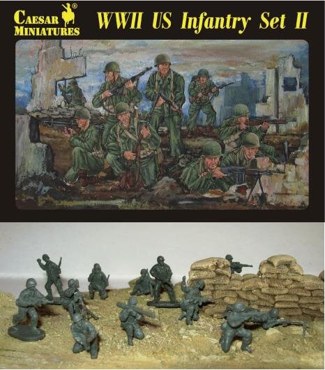 1/72 WWII US Infantry Set 2