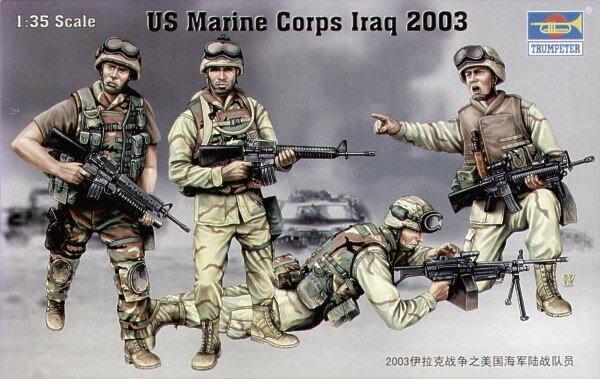 U.S. Marine Corps Irak 2003 (4 Fig. + Ausrüstung)