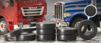 LKW-Reifen (Gummi) 8 Stück 1:24