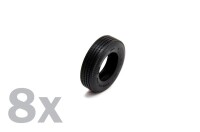 LKW-Reifen (Gummi) 8 Stück 1:24