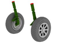 1/32 Vought F4U-1 Corsair Bird Cage Wheels for Tamiya