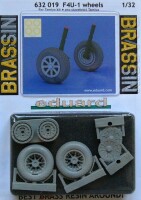1/32 Vought F4U-1 Corsair Bird Cage Wheels for Tamiya