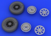 1/32 Vought F4U-1 Corsair Bird Cage Wheels for Tamiya
