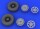 1/32 Vought F4U-1 Corsair Bird Cage Wheels for Tamiya