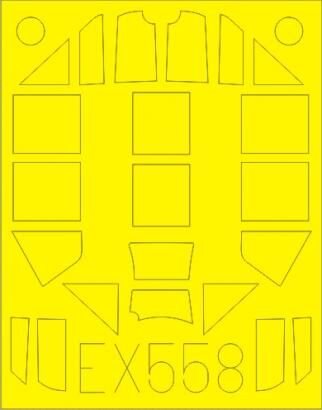 1/48 Messerschmitt Bf-109G-4 Mask for Eduard