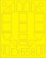 1/48 Messerschmitt Bf-109G-4 Mask for Eduard