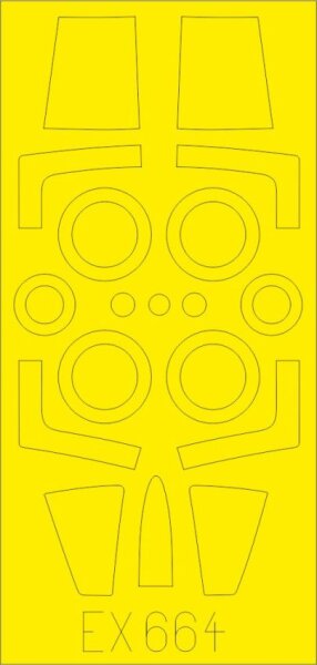 1/48 Lockheed F-104G Starfighter Mask for Kinetic