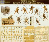 Hand-to-hand fight - German & British Infantrymen
