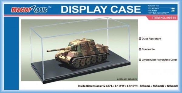 Modellbau-Vitrine 325 x 165 x 125 mm