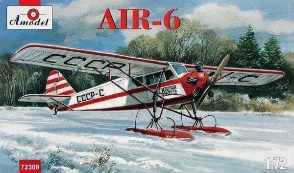1/72 AIR-6 Soviet monoplane on Skis
