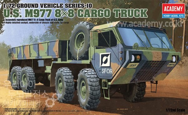 1/72 M977 HEMTT Oshkosh US Cargo Truck 8x8