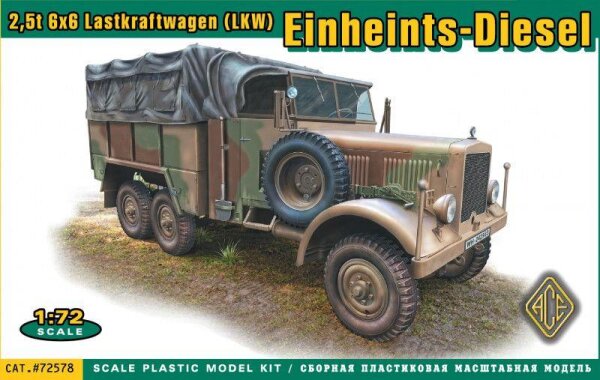 Einheits-Diesel Pritschenwagen 2,5t 6x6 LKW